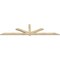 Ekena Millwork Kennewick Rough Sawn Timber Gable Bracket, Douglas Fir, 108"W x 27"H x 2"D x 4"F, 6/12 Pitch GBW108X27X0204KEN00RDF - alternate 2